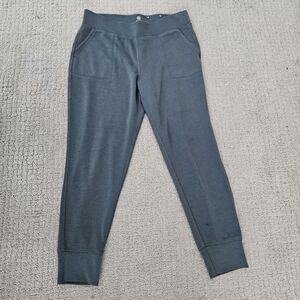 Gaiam Joggers Womens Army Green Sweatpants Yoga Athleisure Stretch Pockets Sz. M